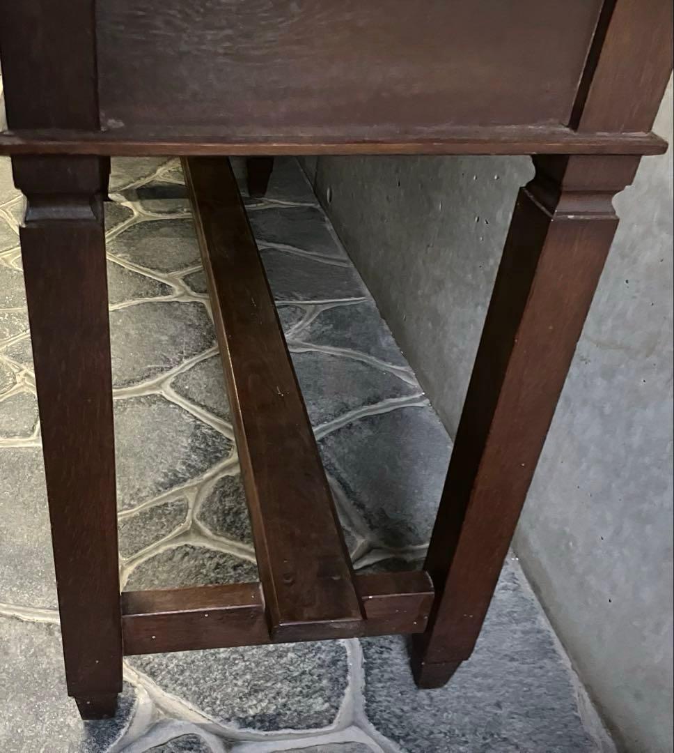 ヴィンテージ 昭和レトロ 学校・会議室用テーブル 長卓 文机 一枚板 A