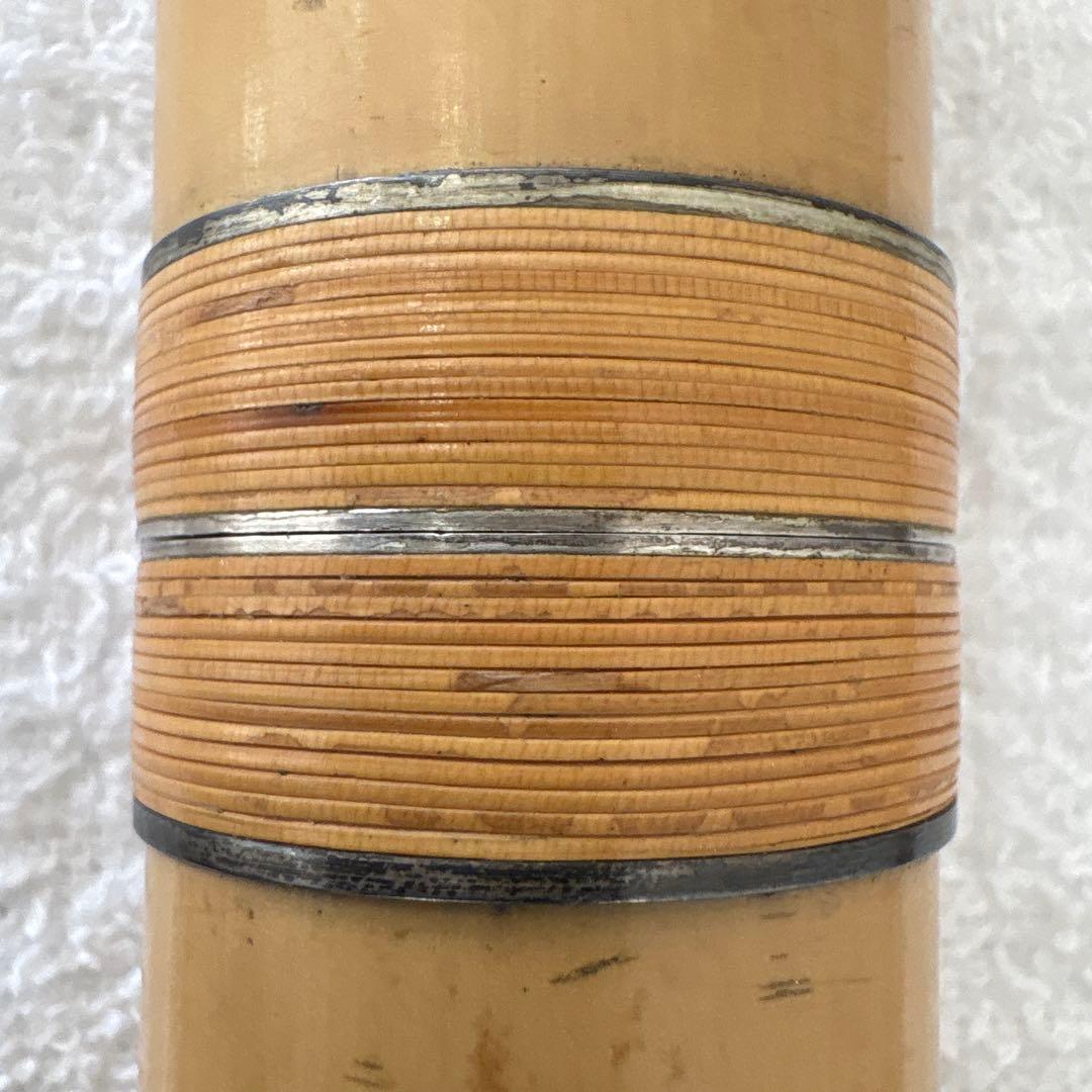 尺八　竹治　銀三線　竹製　琴古流　約60、5㎝