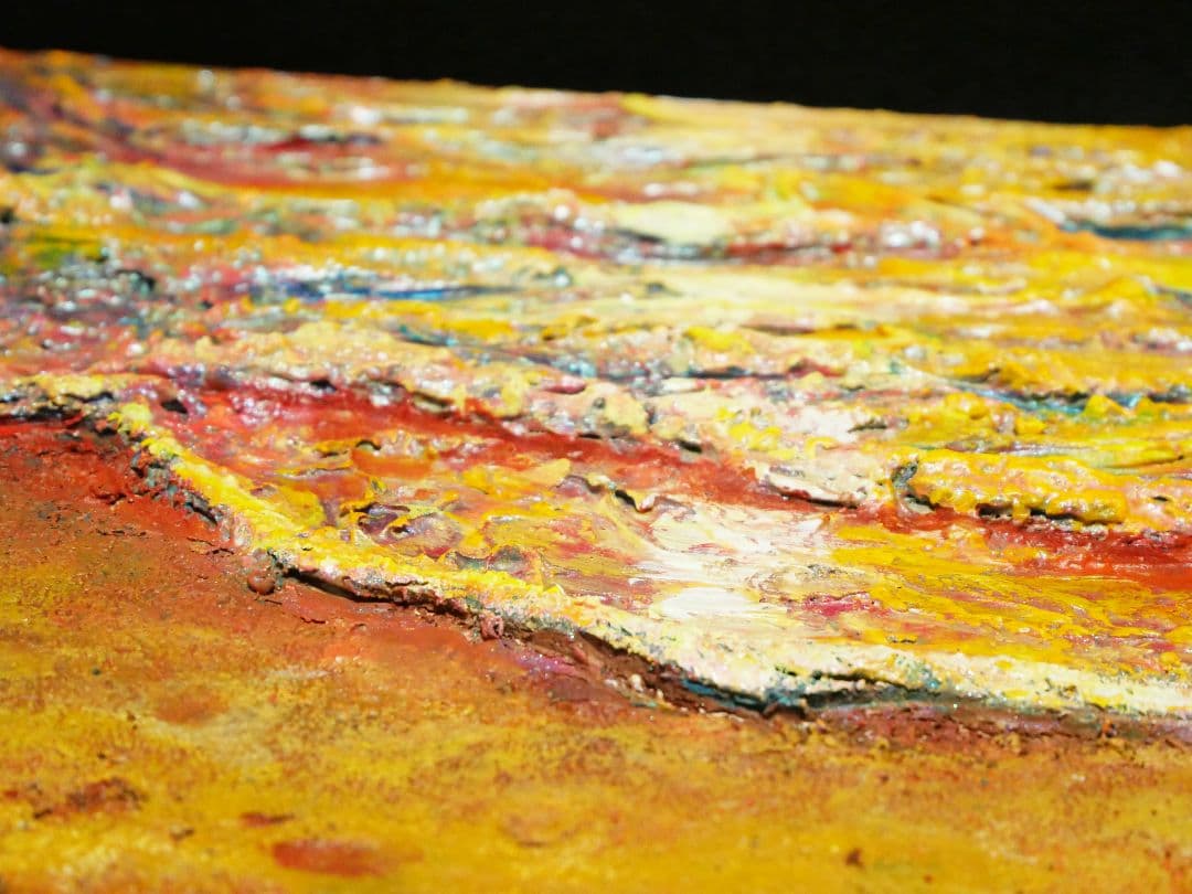 油絵 絵画 【砂浜の夕暮れ】