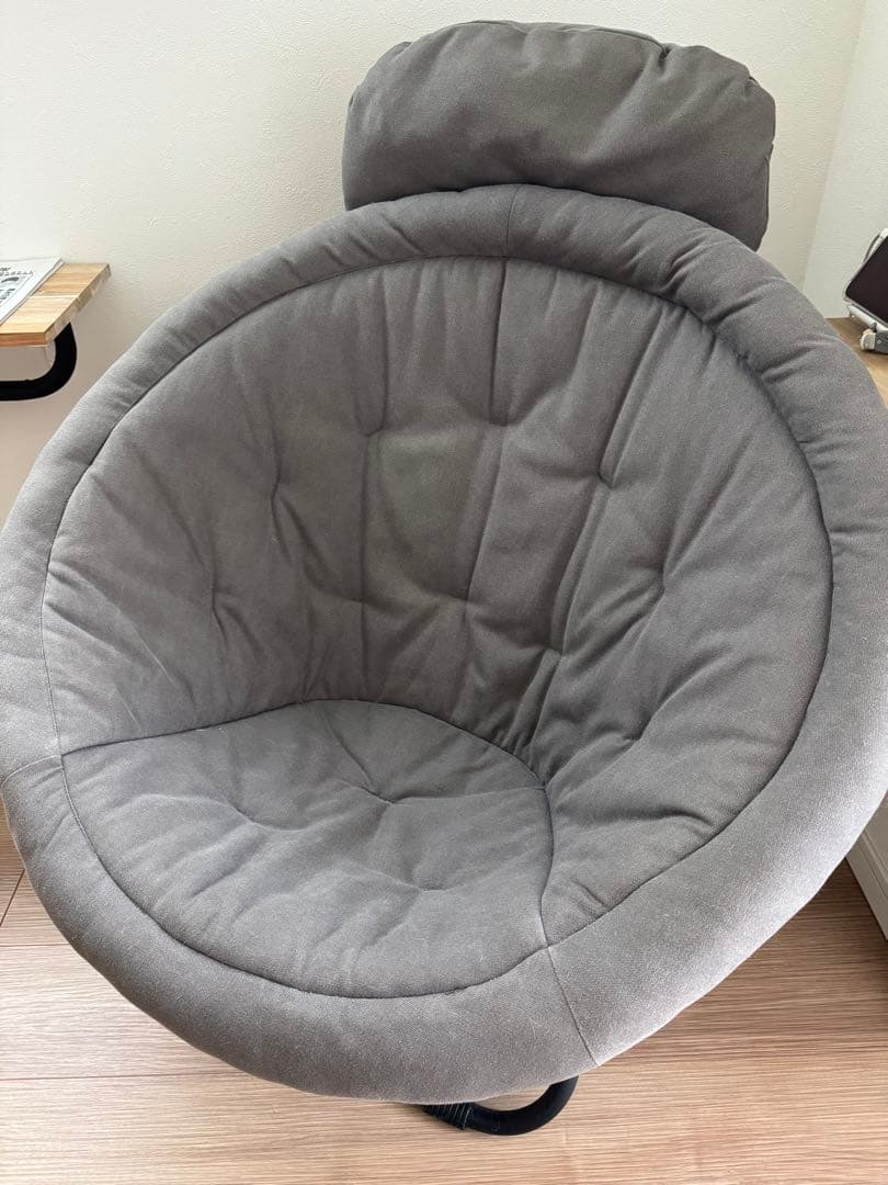 ひなたライフ 2way フォールディングチェア キャンバス オットマン付き