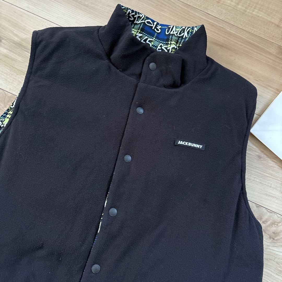 新品　ジャックバニー　メンズ　リバーシブル中綿ベスト　裏地付きパンツ　上下L