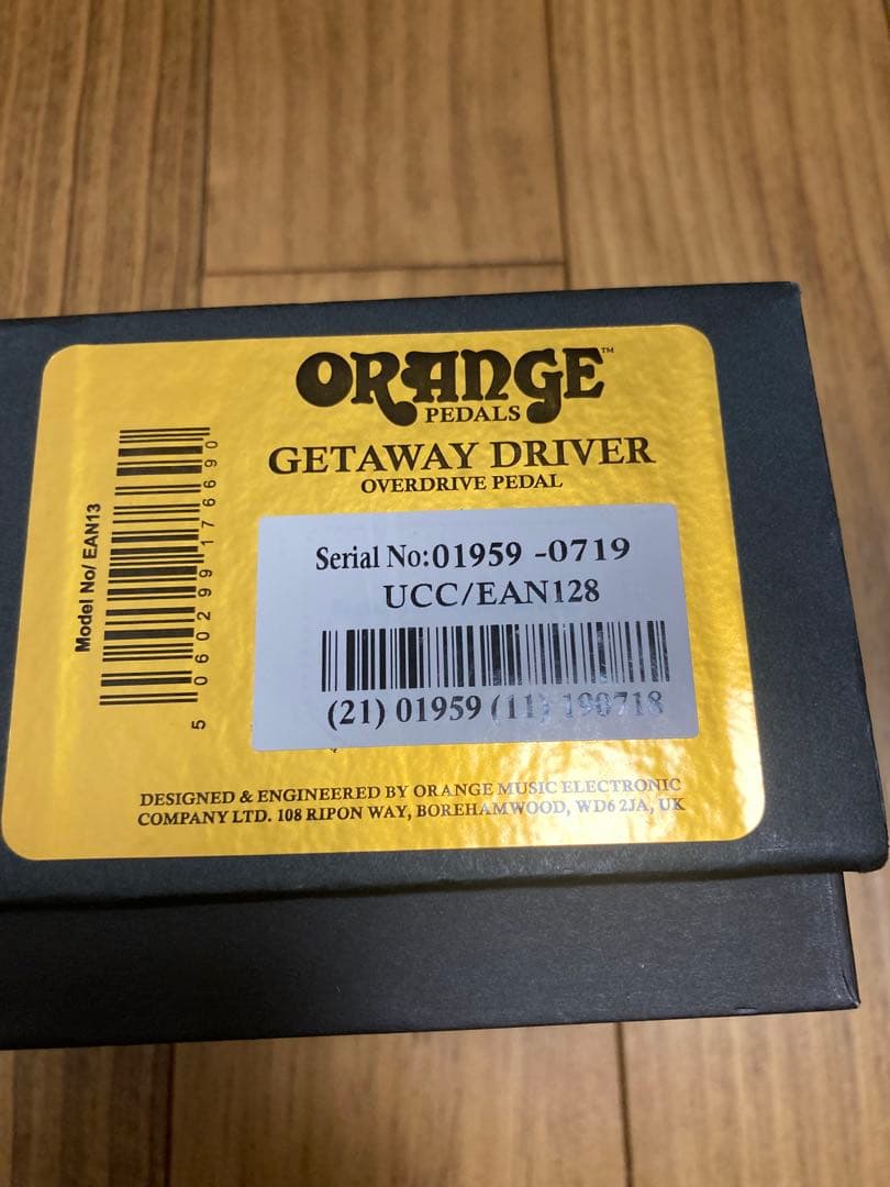 orange getawayd オーバードライブ　エフェクター