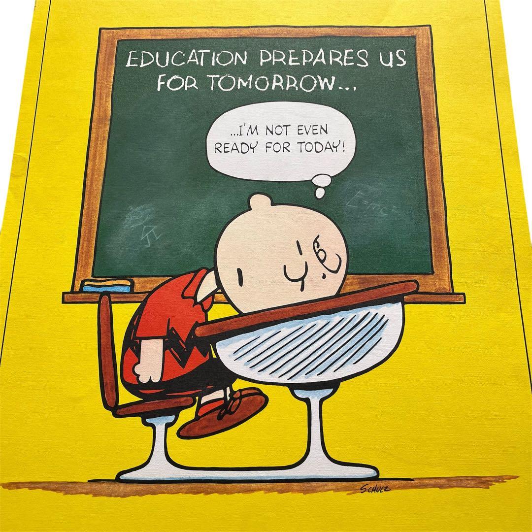 70s USA製 チャーリーブラウン ビンテージ スヌーピー ポスター