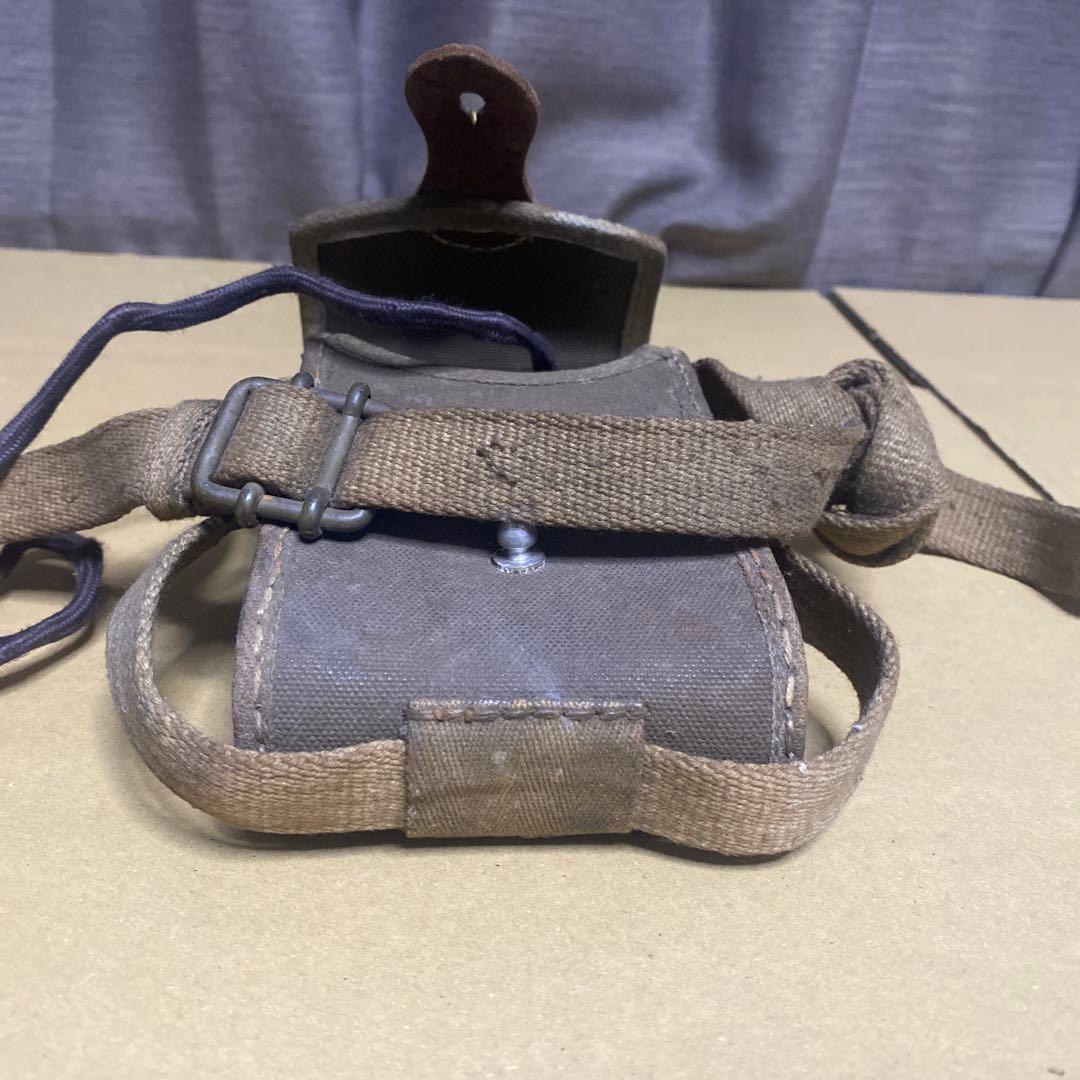 旧日本軍　図嚢 懐中電灯付き