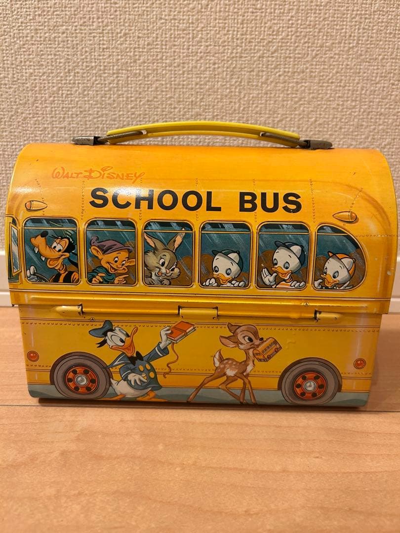 ディズニー ヴィンテージ スクールバス ランチボックス アラジン