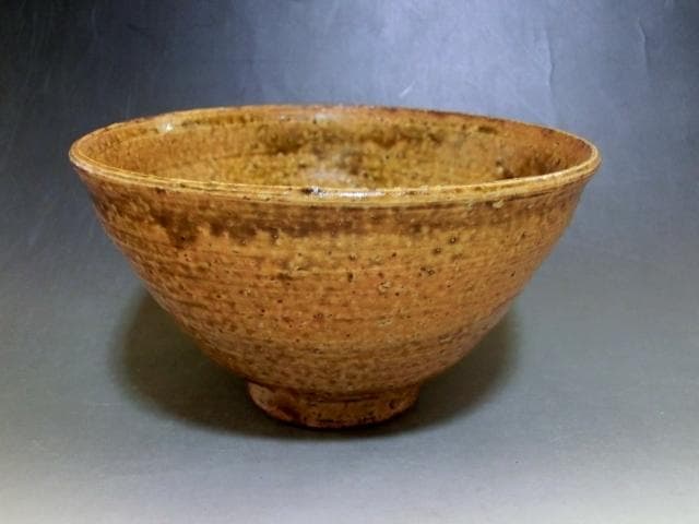 茶碗■古い飴釉 伊羅保茶碗 お茶道具 古美術 時代物 骨董品■