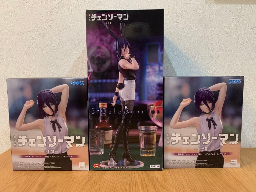 チェーンソーマン　レゼ　フィギュア　3体