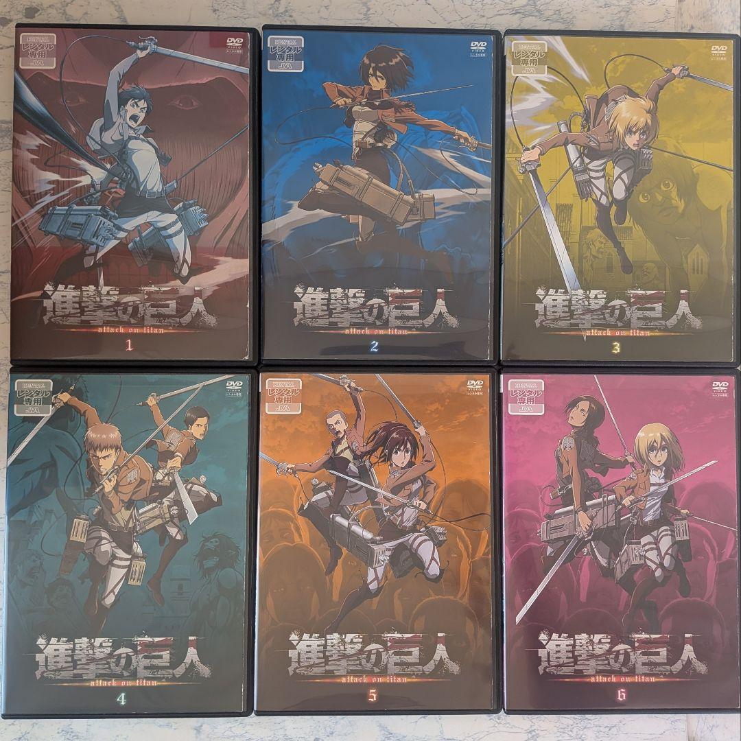 DVD　進撃の巨人　1期、2期、3期、final、劇場版　全50巻　新品ケース付