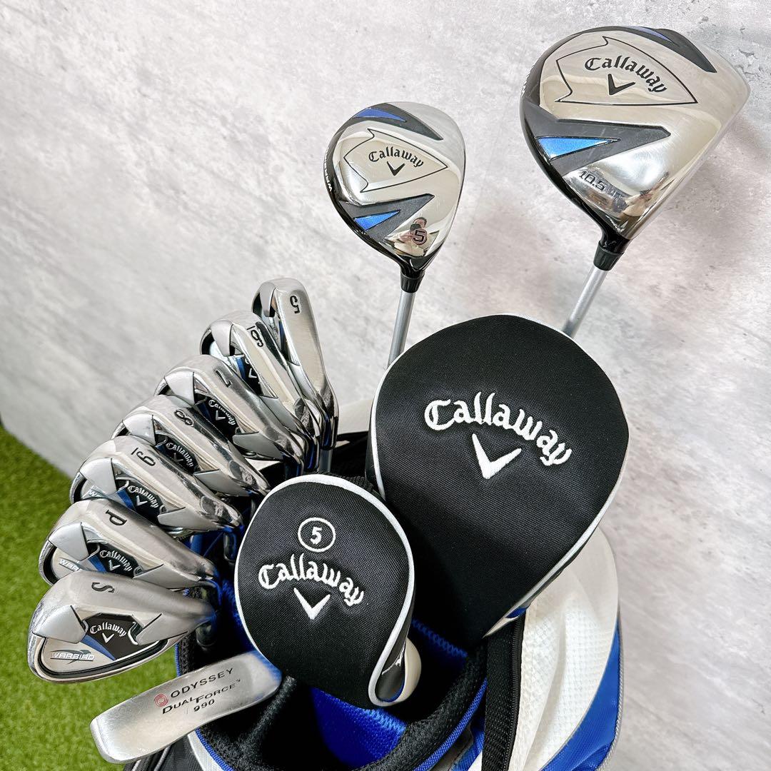 ゴルフクラブセット メンズ キャロウェイ ウォーバード 青 ブルー 【K430】