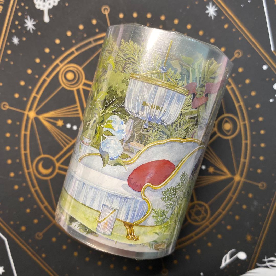 【B1】海外　10m巻　PET/貝殻光マスキングテープ　背景系/装飾系/動物系