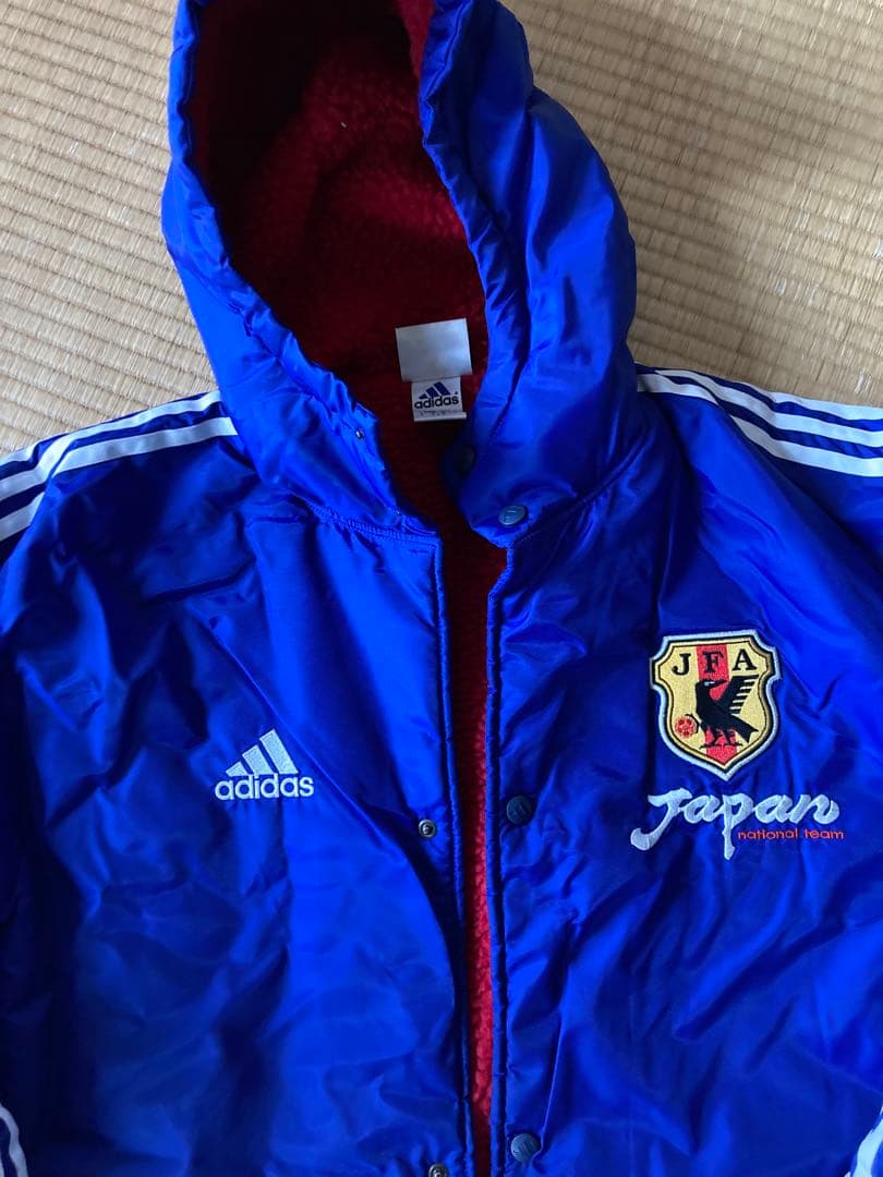 adidas 日本代表 ベンチコート Lサイズ　裏ボア　防寒　コート