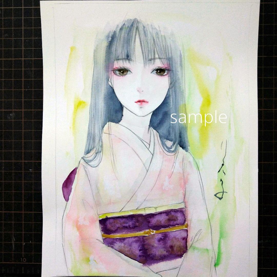 23119/B  専用　絵画　　ドローイング　和装