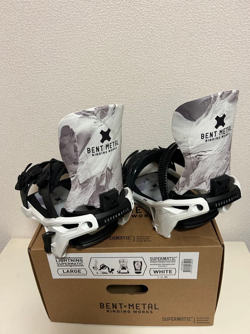 【美品】BENT L SUPERMATIC ビンディング ホワイト