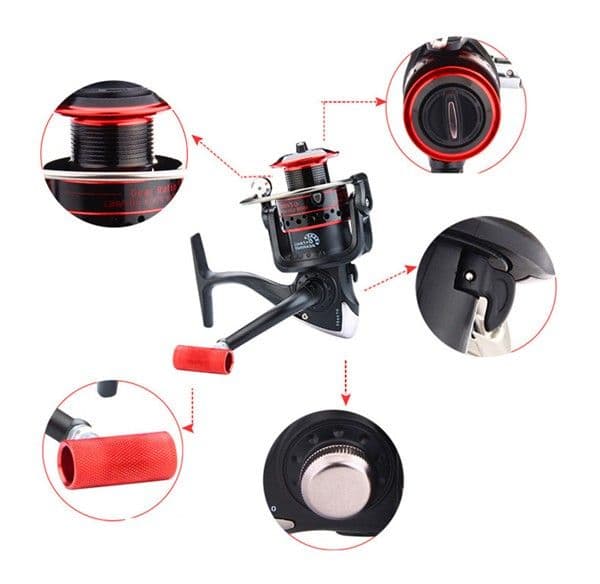 カーボン釣り竿セットスピニングリール コンパクトロッド 硬調2.7M 海釣り