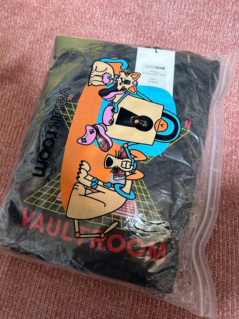 vaultroom CR だるまいずごっど フーディー ブラック Lサイズ