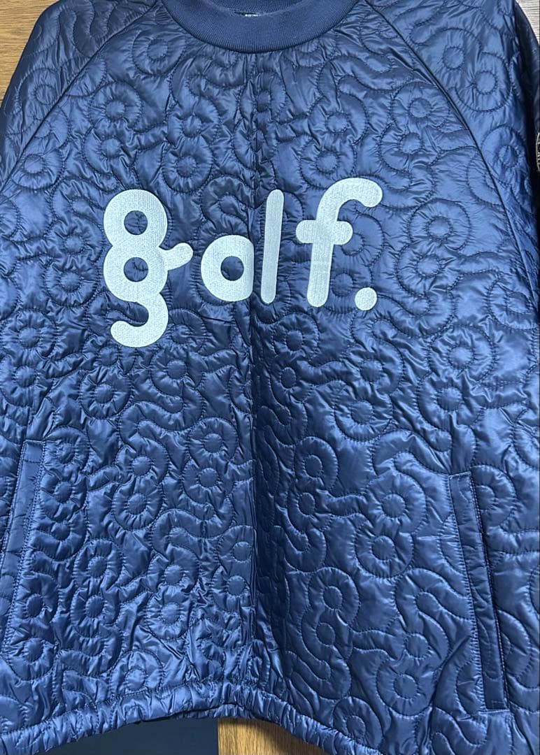 8gshoot golf. ネイビー キルティングジャケット