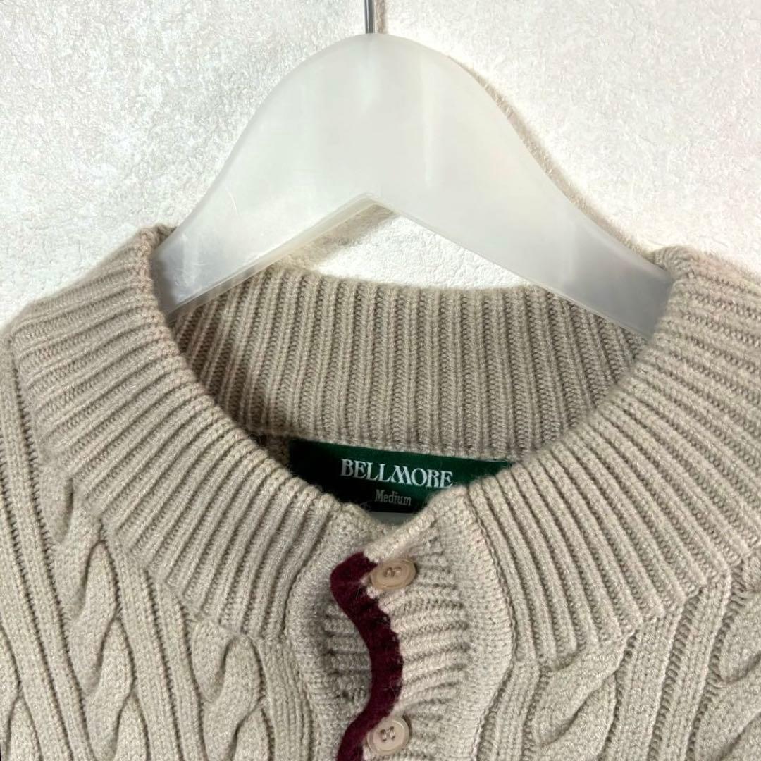 BELLMORE ベルモア　ニット　ゴルフ　ロゴ刺繍　M
