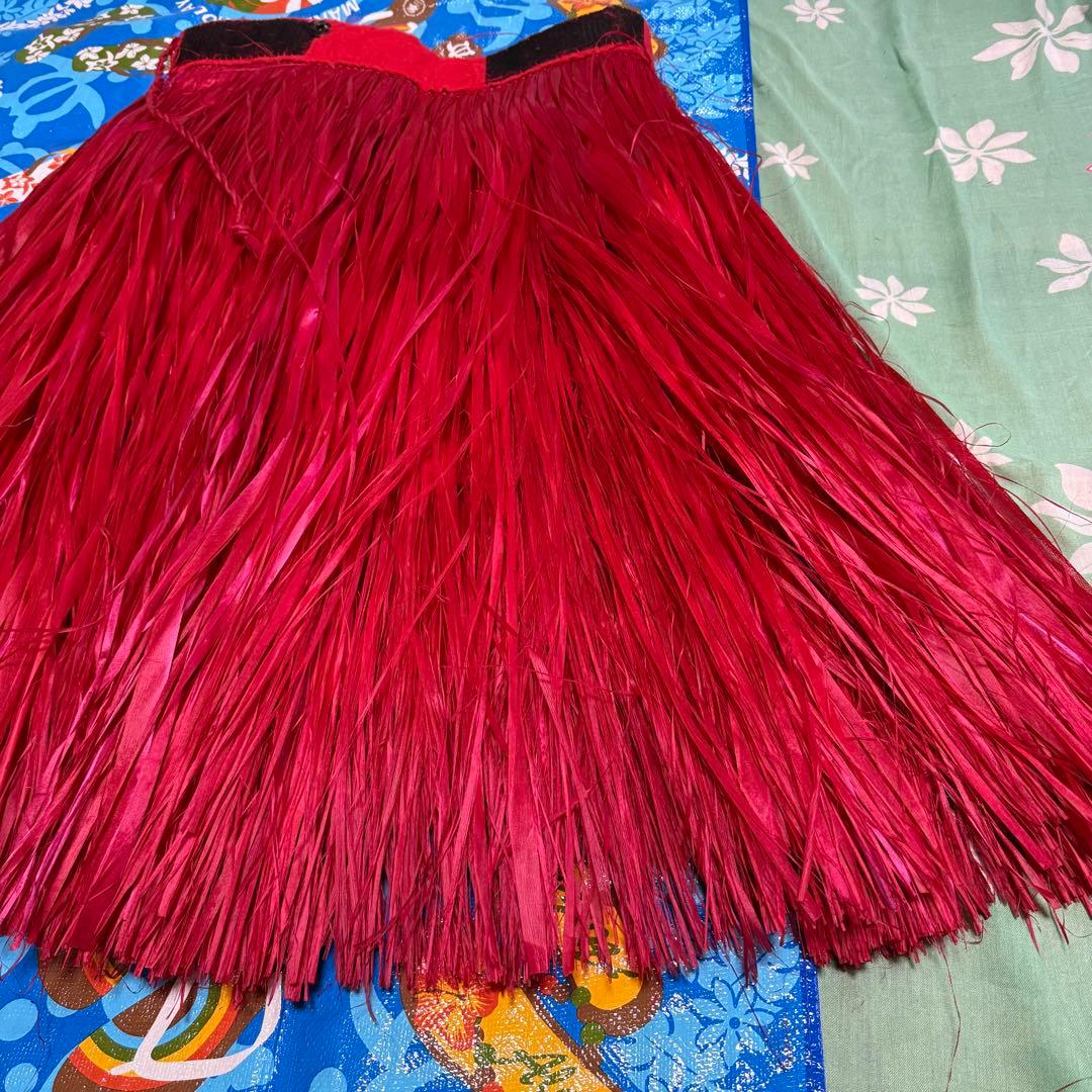 『りか品です』タヒチアンダンス　ロングモレ　＊情熱の赤