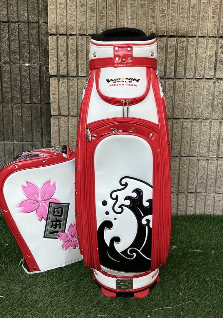 訳ありウィンウィンスタイル日本一キャディバッグ タグ付き未使用品
