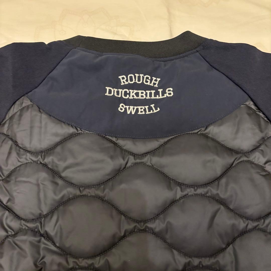 ROUGH&SWELL 素材切替 長袖中綿スニード　ネイビー　M