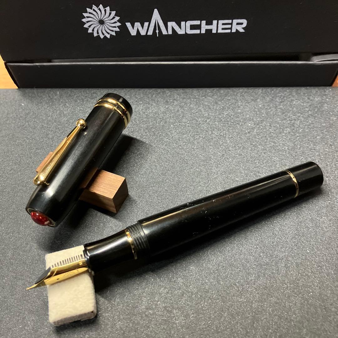 ワンチャー製ベークライト七宝万年筆　Ｍ中字 新品未使用品　インクオマケ付き