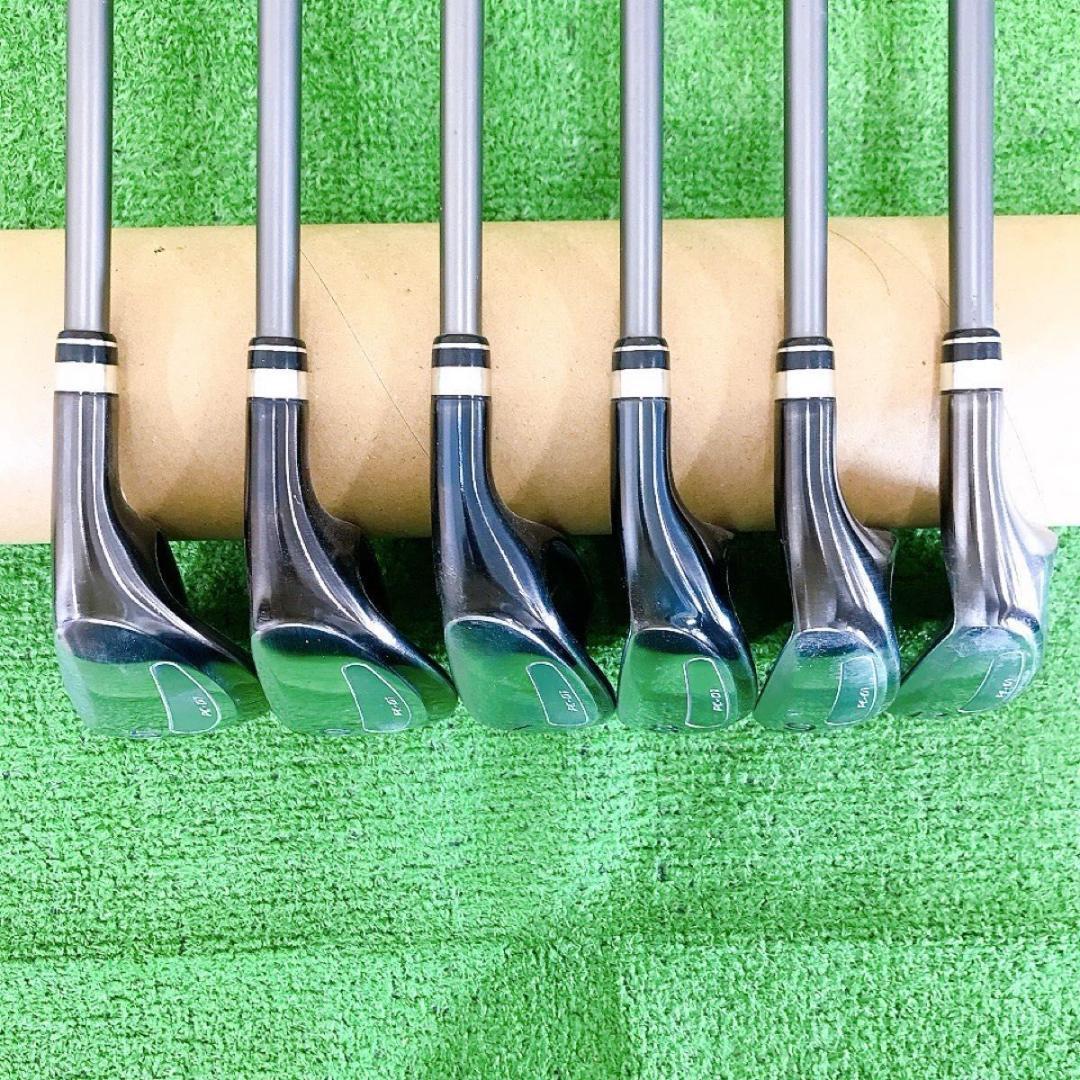 ツ84★プロギア赤エッグ 初代 PRGR egg PC-01 6本アイアンセット