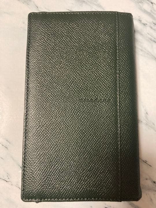 アマダナ　電卓カバー　グリーン　レザー　希少品