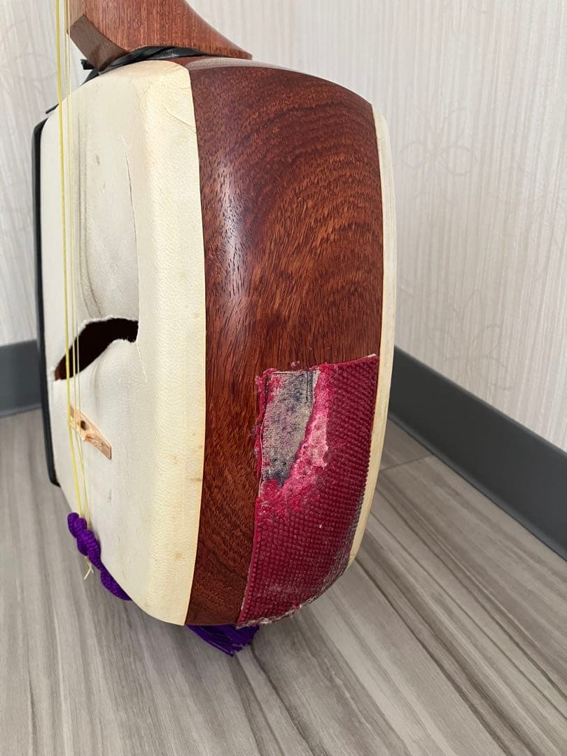 三味線 、中棹、バチ、ハードケースセット 弦楽器