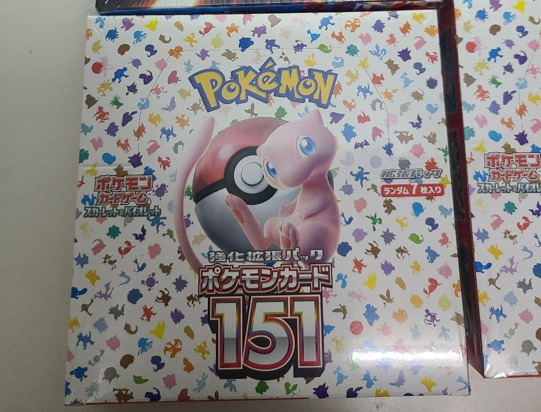 [新品シュリンク付]　151　3BOX　未開封　ポケモンカード　3箱