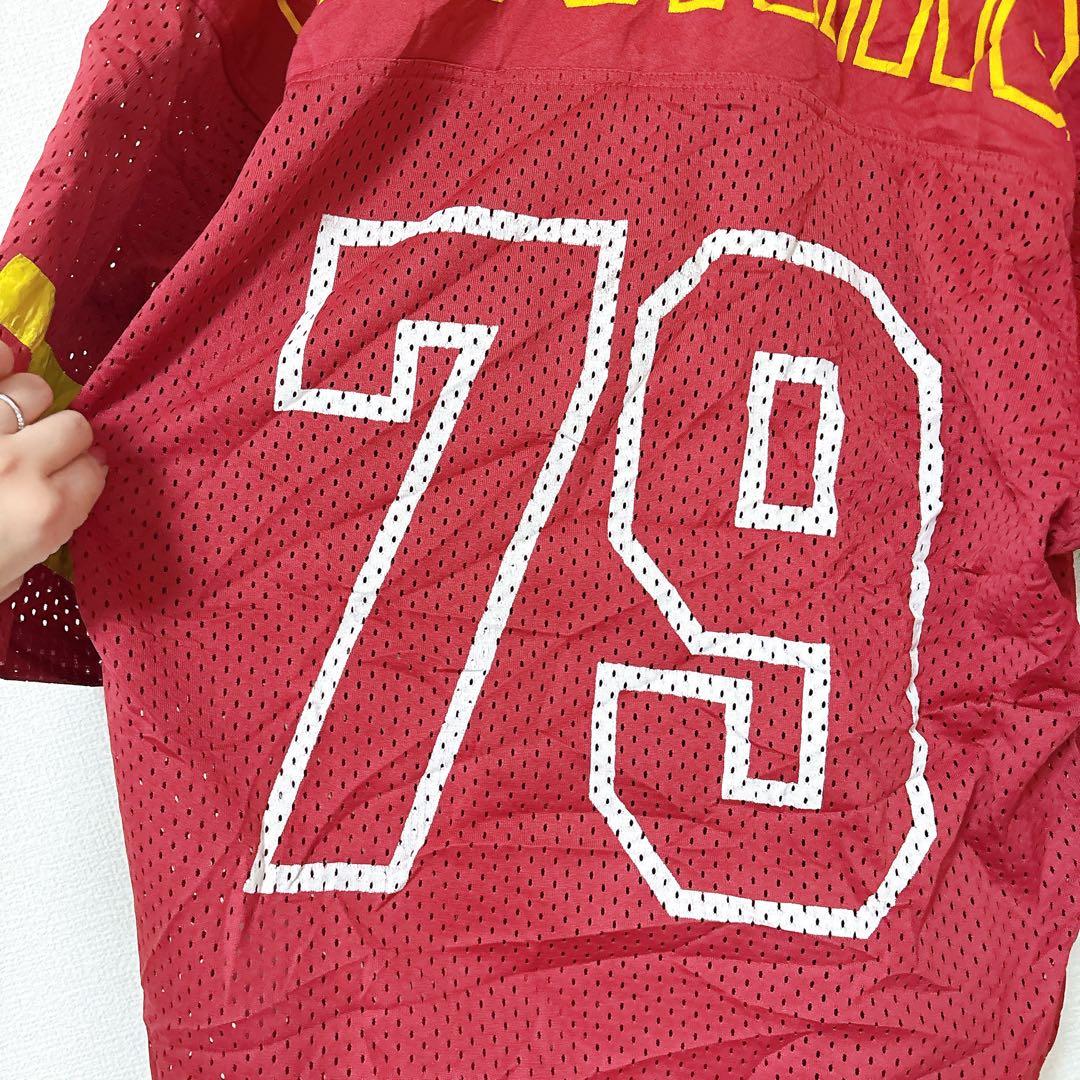 希少 90s NFL ワシントン レッドスキンズ メッシュジャージ CAMPRI