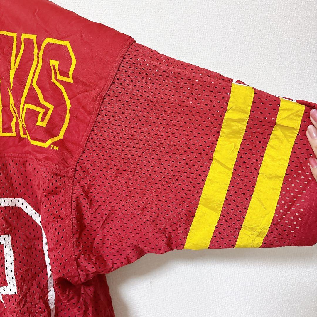 希少 90s NFL ワシントン レッドスキンズ メッシュジャージ CAMPRI