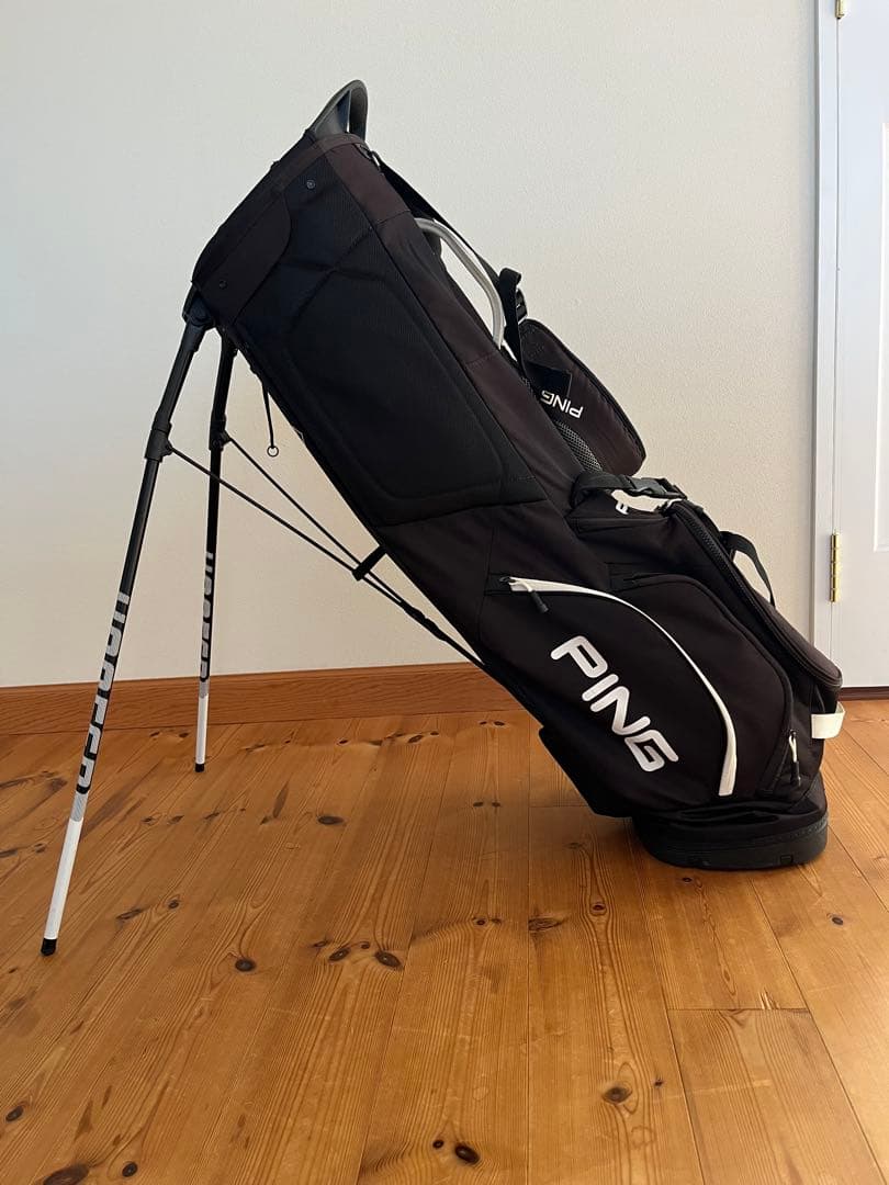 PING HOOFER LITE ピン キャディバッグ ブラック スタンド付き