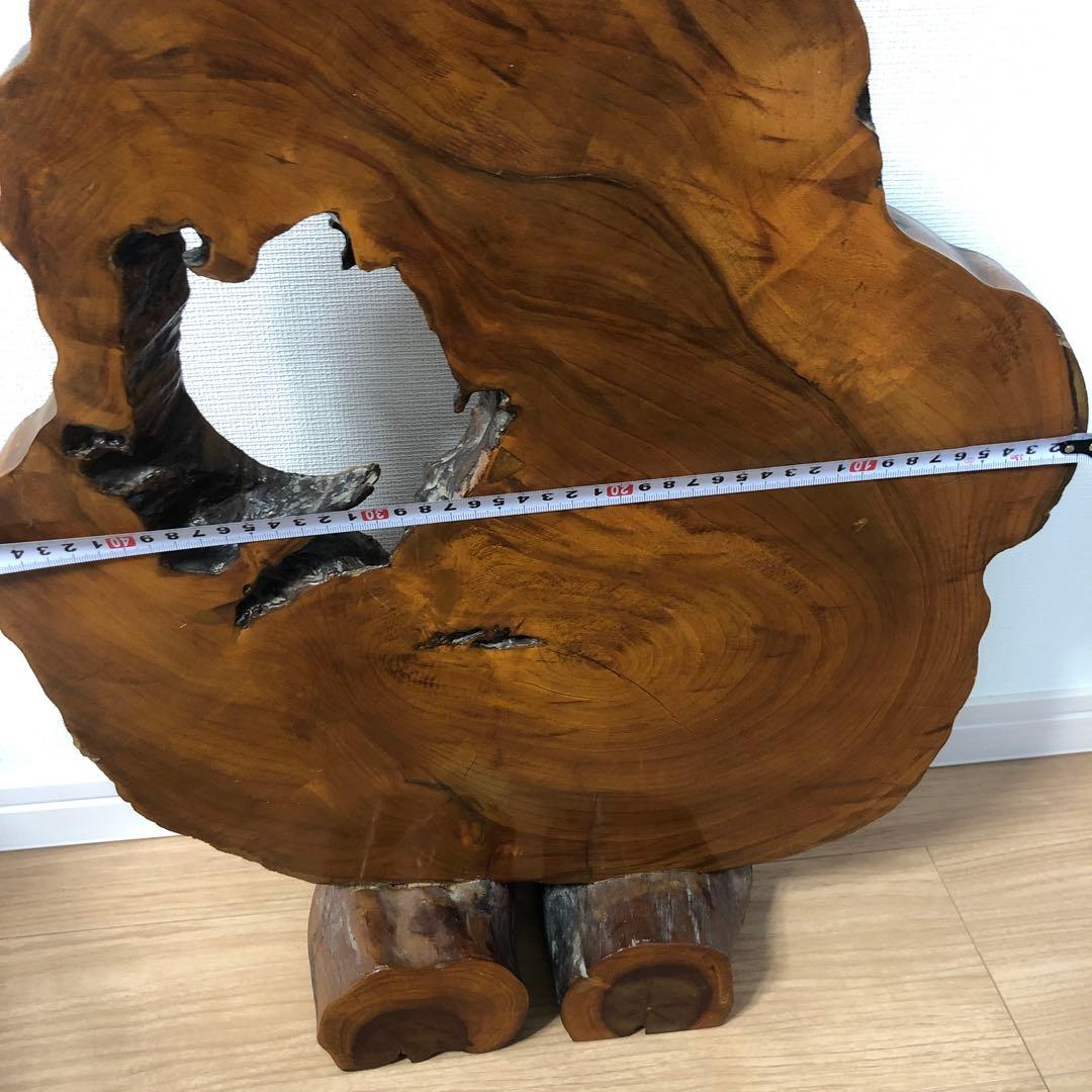 衝立　自然木一枚板の衝立　置物　骨董品