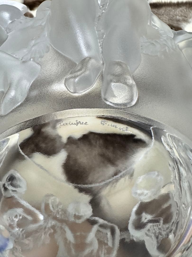 幅31.5cm LALIQUE ラリック　リュクサンブールベース 花瓶