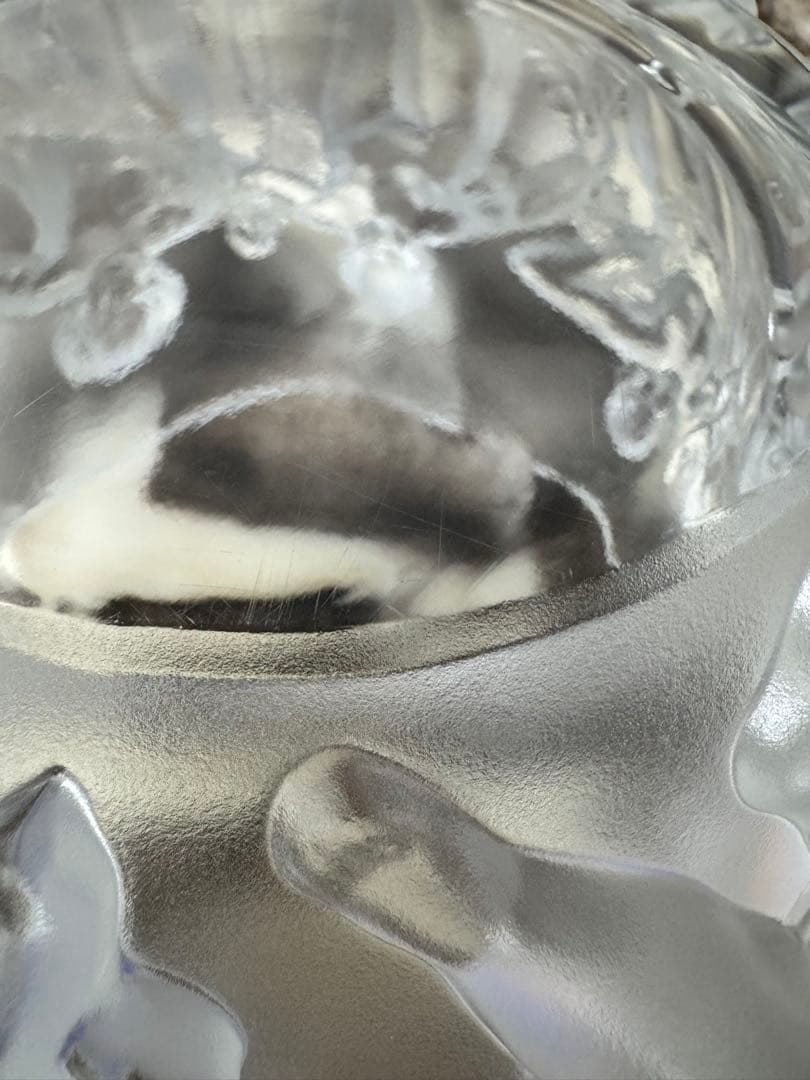 幅31.5cm LALIQUE ラリック　リュクサンブールベース 花瓶