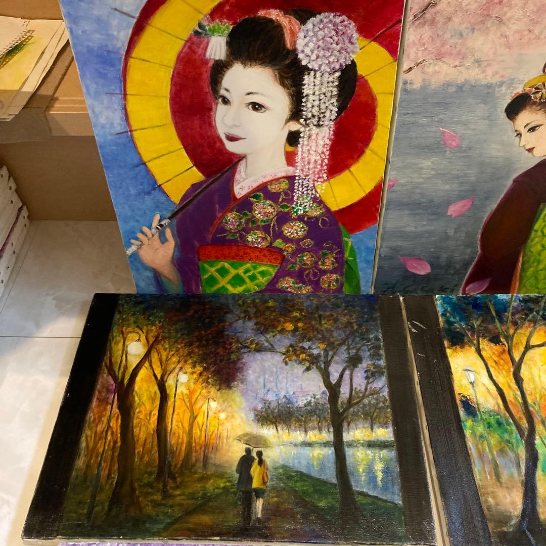 特！素人の油絵5枚セット