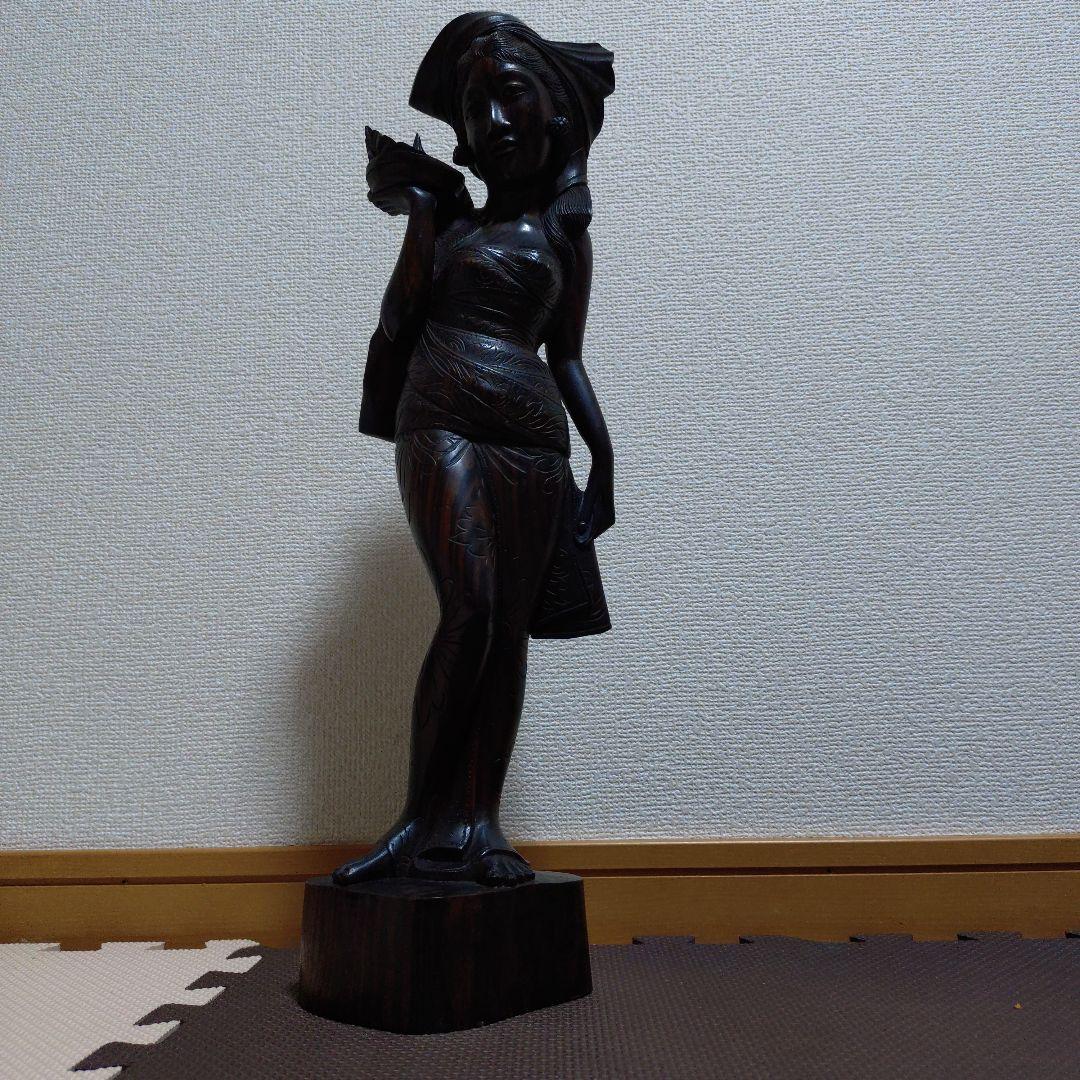 バリ　島　木彫　人形