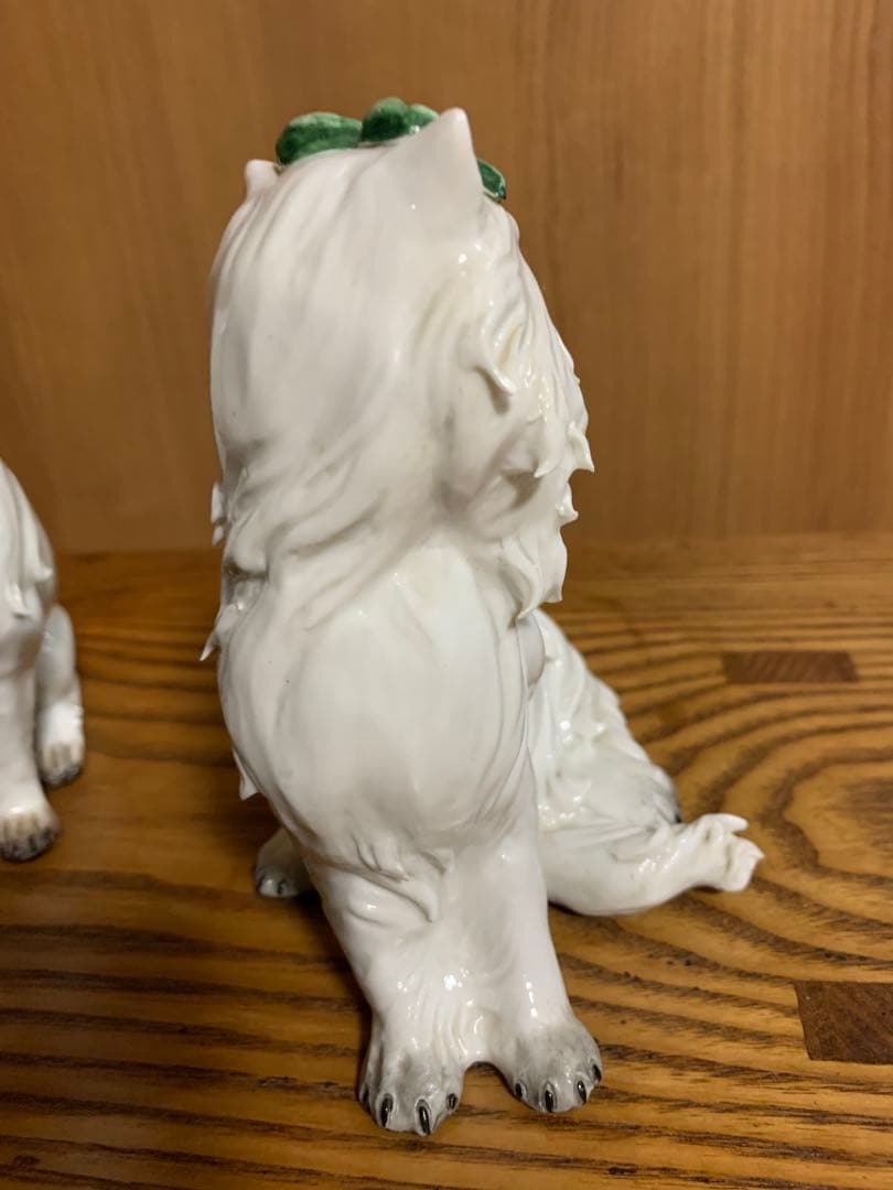 陶器の猫と犬のフィギュアセット