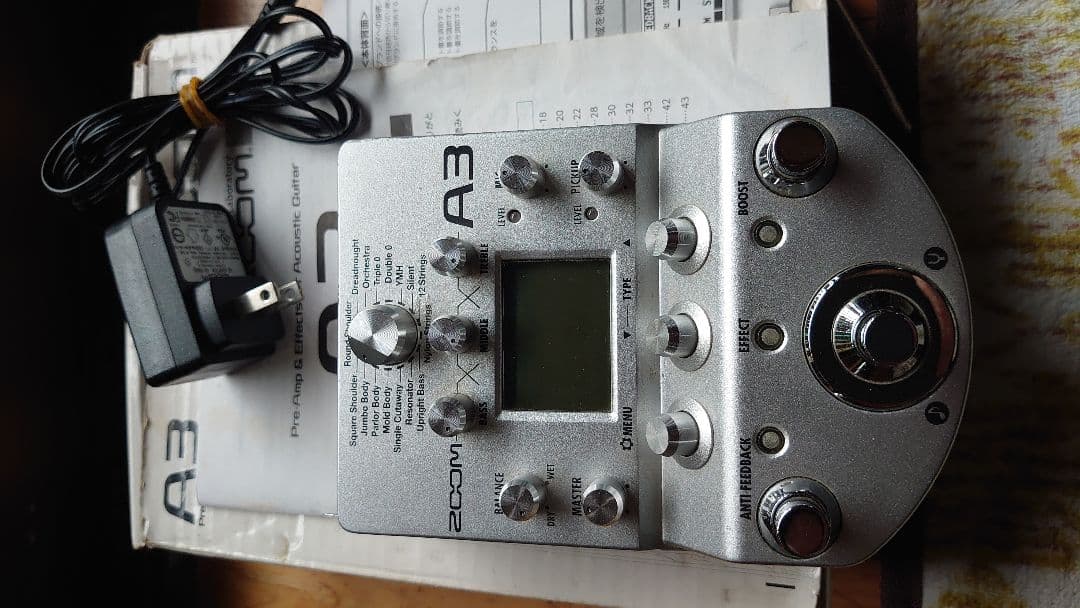 Zoom A3 アコースティックエフェクター
