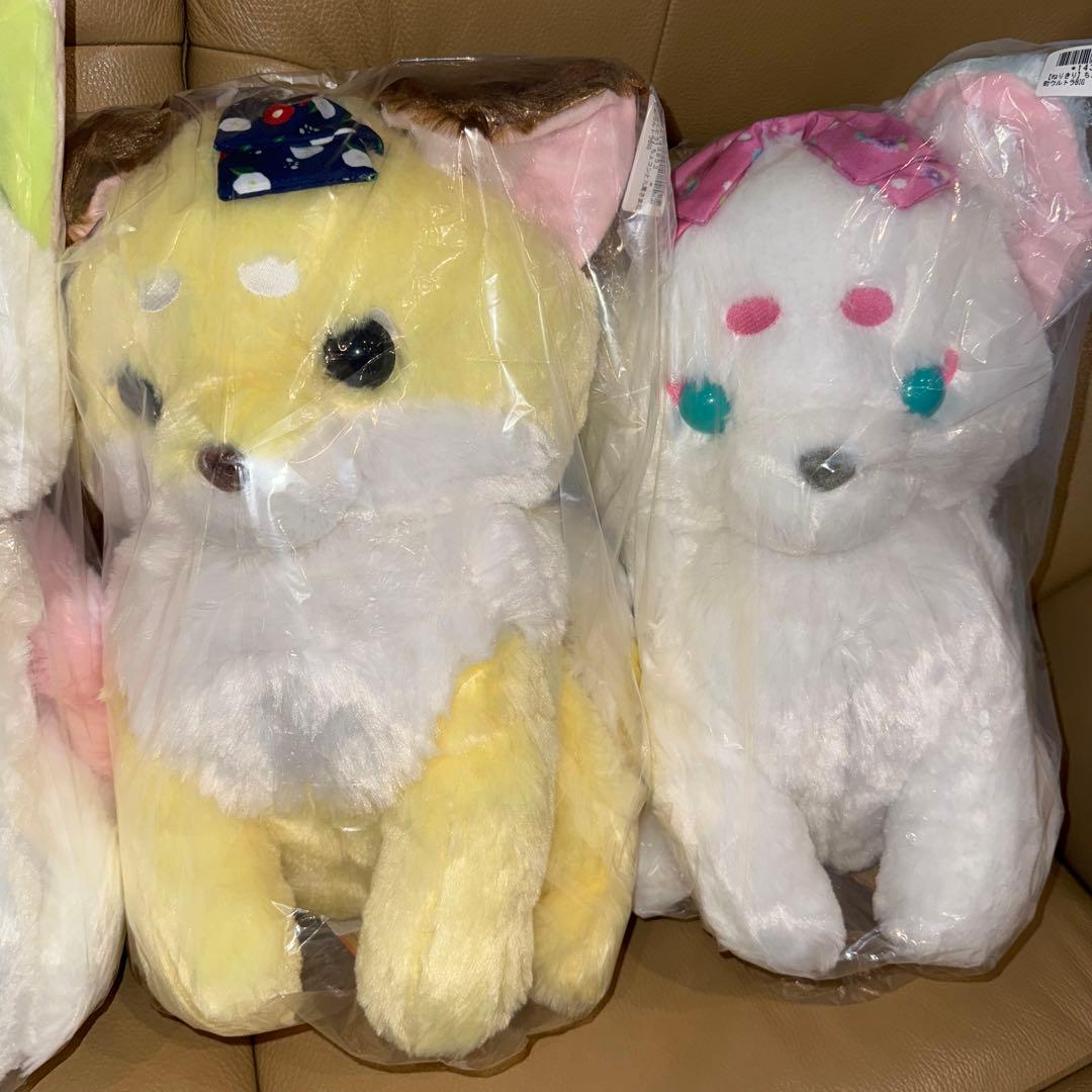 新品未開封美品　ちょコンと九尾さま 花小町 ウルトラBIGぬいぐるみ 4種セット