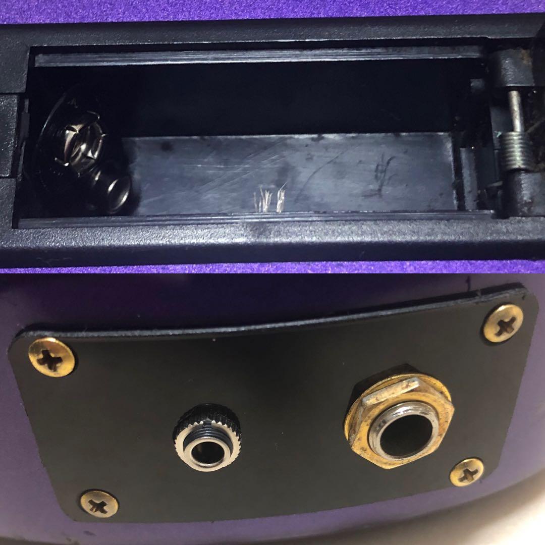 【美品】ZO-3C メタリックパープル アンプ内蔵ミニギター ヘッドフォン端子！