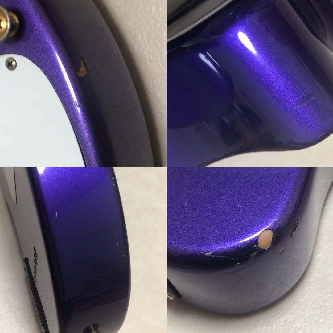 【美品】ZO-3C メタリックパープル アンプ内蔵ミニギター ヘッドフォン端子！