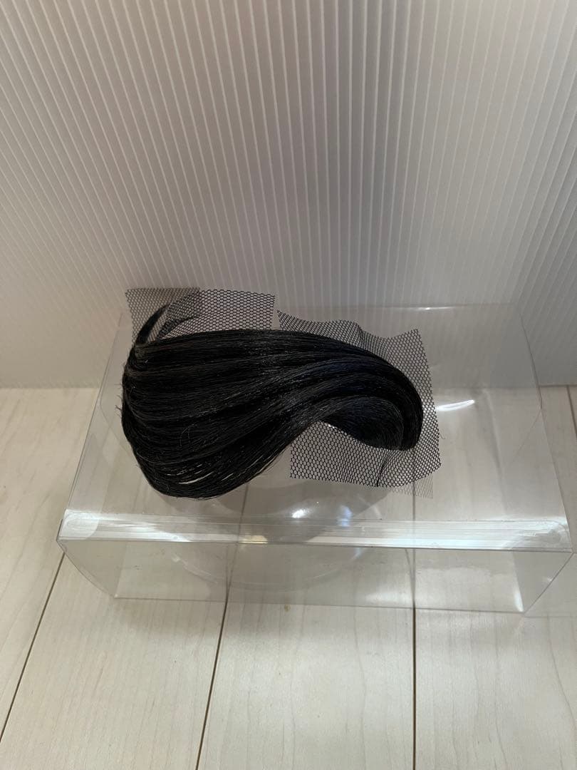 社交ダンス　前髪オーナメント　左分け右流れ　5連　自然色　多美咲