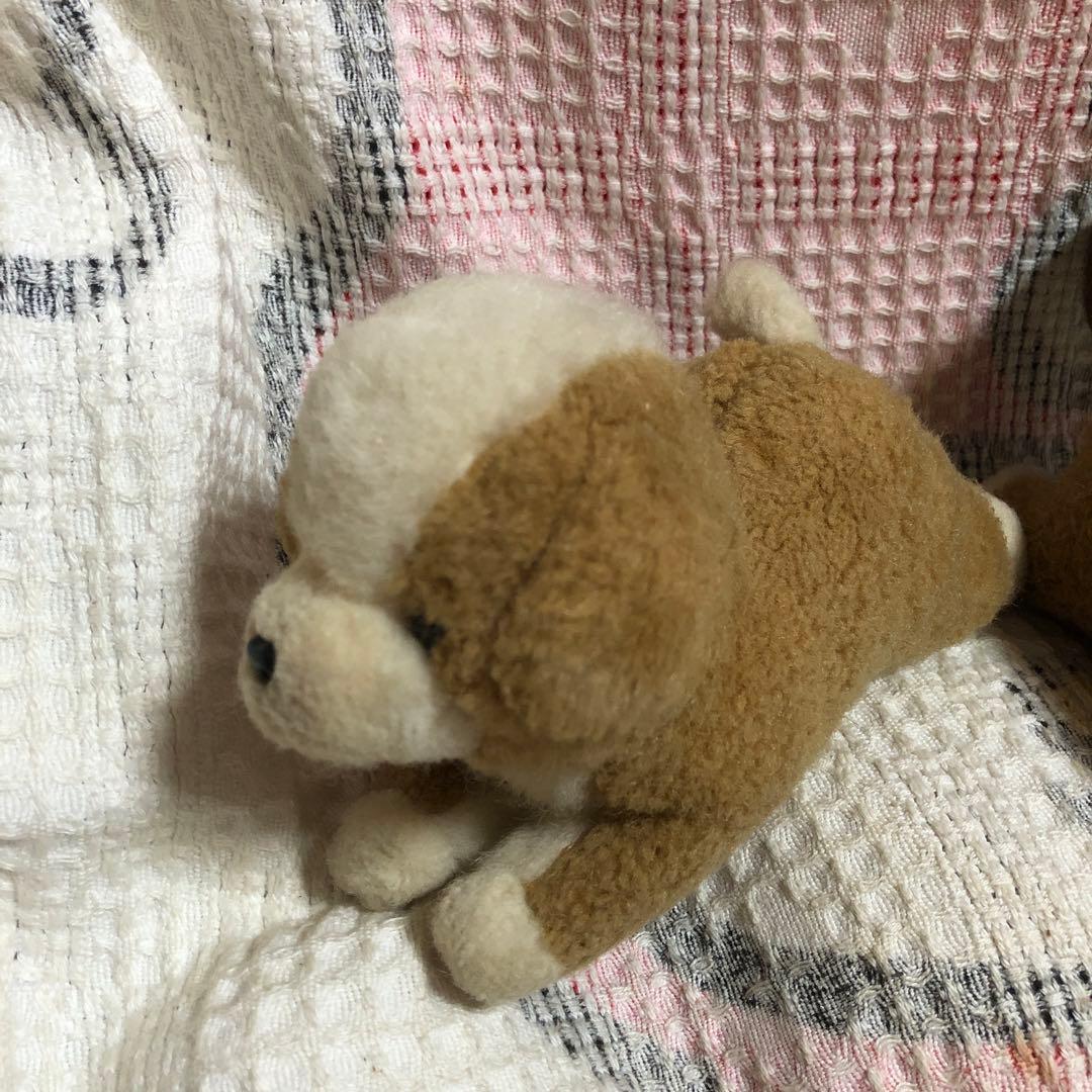 昭和レトロ　ファースト社　いたずら天使　犬　ぬいぐるみ　小さなサイズ　中古 2こ