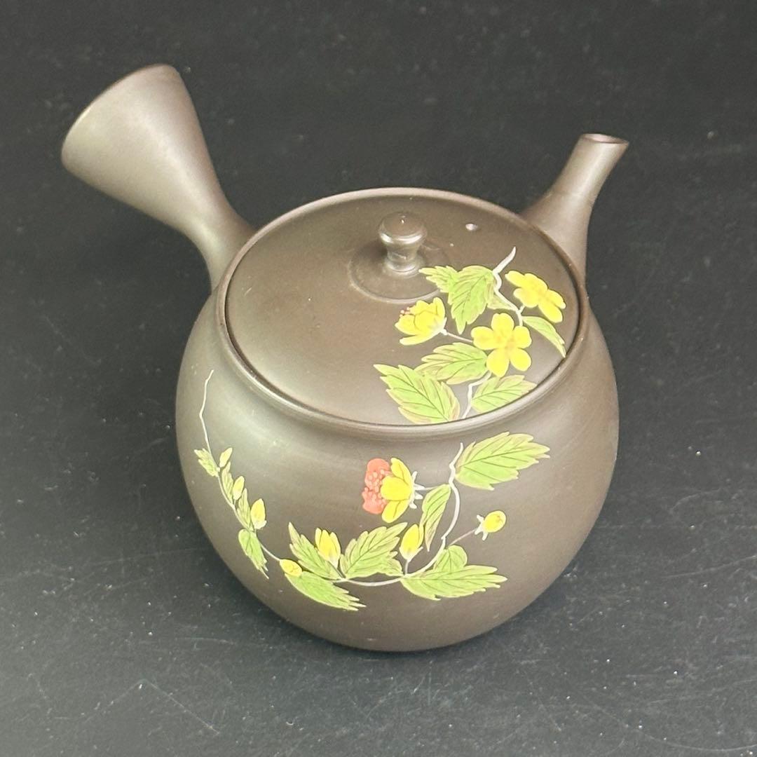 常滑焼　昭龍　黄花急須　茶器　茶道具　茶注　煎茶道具