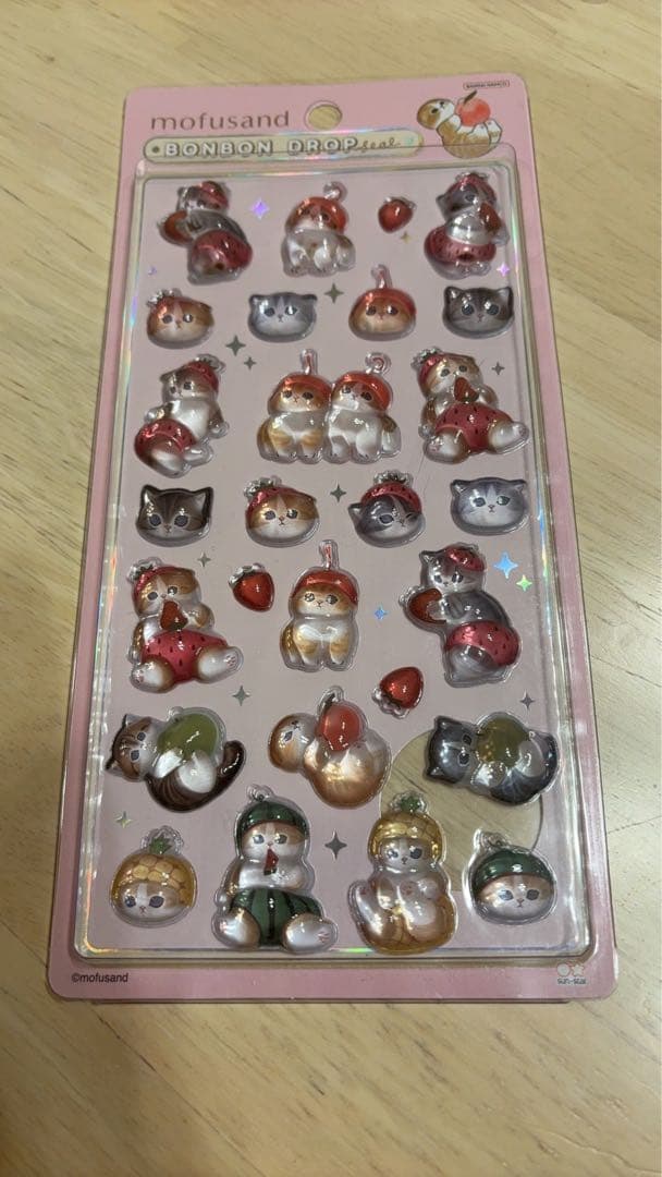mofusand モフサンド　ボンボンドロップシール　2種セット　さめ　りんご