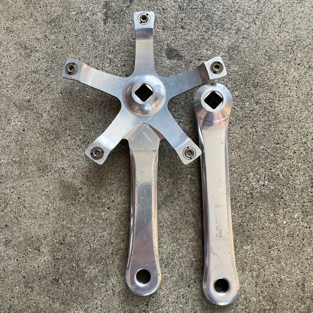 シマノ トラック用クランクセット FC-7600 170mm NJS