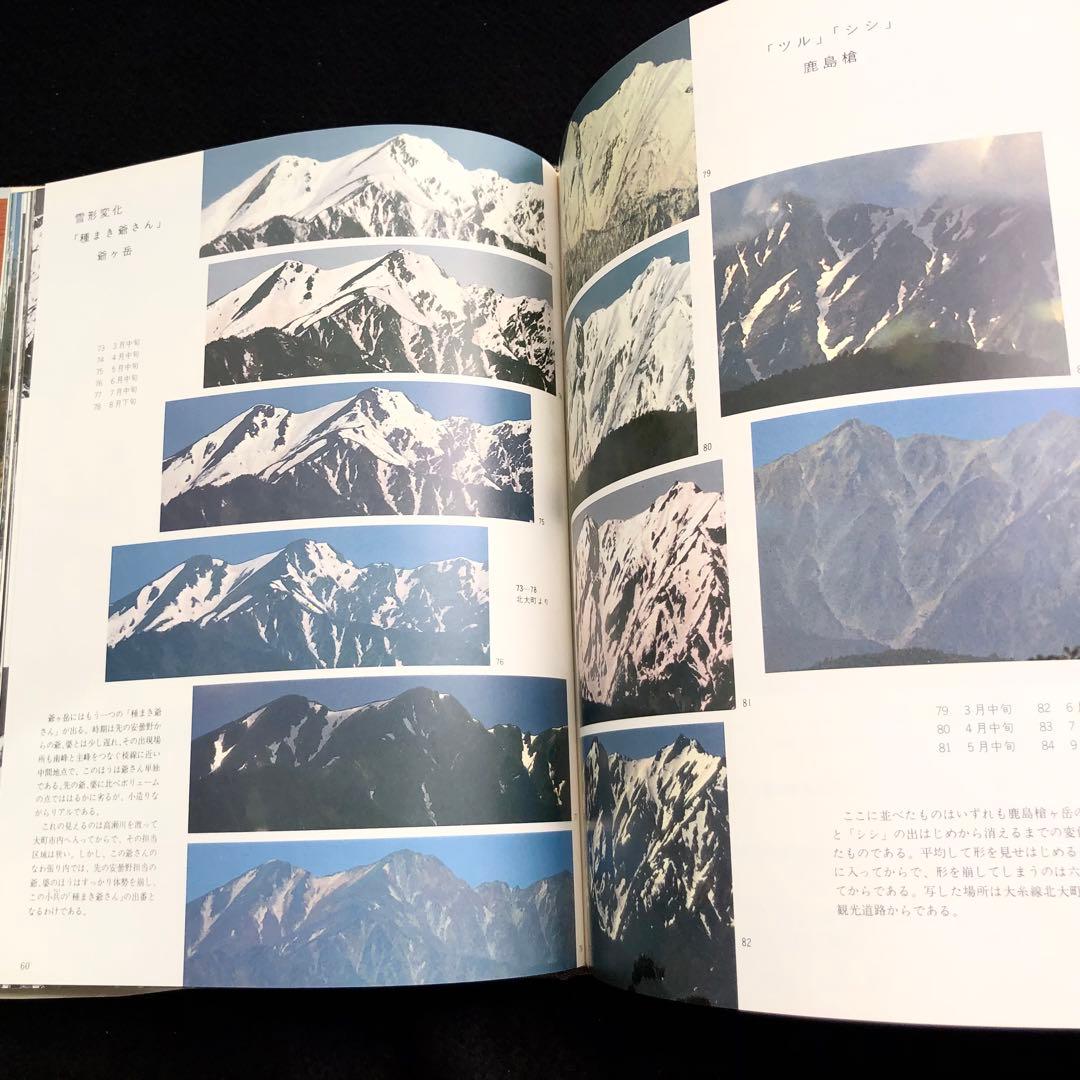 【山岳写真】田淵行男 写真集「山の紋章 雪形」1981年 初版 学研