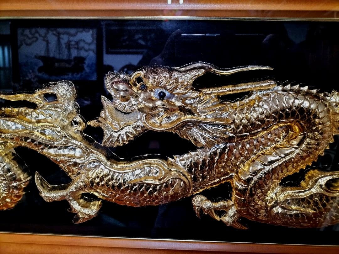 昇り龍　額飾り　開運アップ