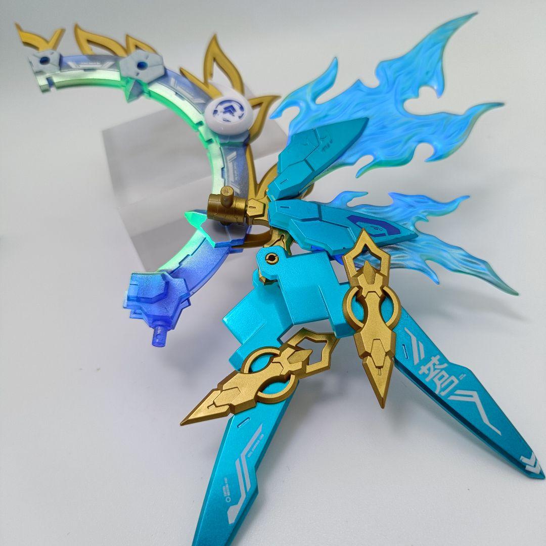 メガミデバイス　皇巫（オウブ) スサノヲ　蒼轟雷電　塗装完成　コトブキヤ